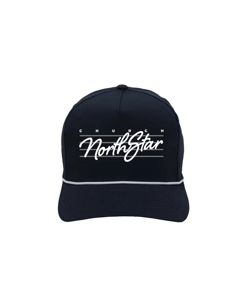 NorthStar Church Script Rope Hat (Dark Blue)